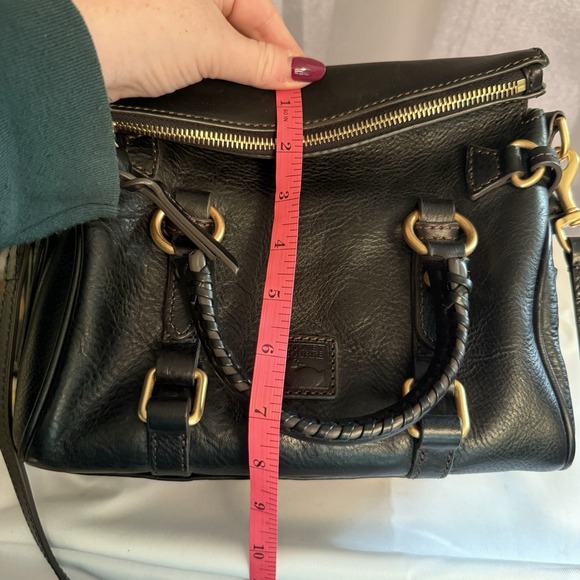 Dooney and Bourke Florentine Leather Micro Satchel Crossbody Bag Purse Black New - Picture 13 of 16